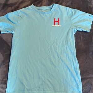 blue tommy hilfigure shirt size xl boys